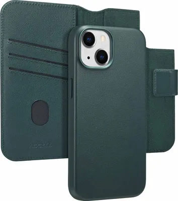 Obrázek produktu pro Accezz 2 v 1 kožené pouzdro s klopou a MagSafe pro iPhone 14 – cedrově zelené