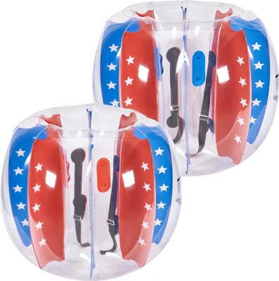 Produktbild von SucceBuy Aufblasbare Bumper-Bälle, 2er-Pack, 4 Fuß/1,2 m, für Kinder und Jugendliche, strapazierfähiges PVC, für Teamspiele im Freien, auf dem Spielplatz, im Garten, im Park