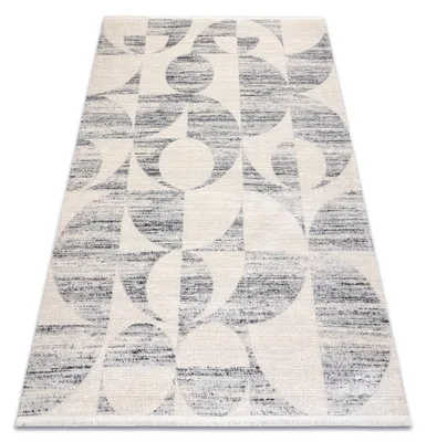 Zdjęcie produktu dla Dywan FROJE 1773 Geometryczny - Styl skandynawski, strukturalny, nowoczesny krem / szary beżowy 120x170 cm