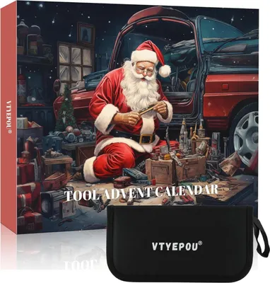 Produktbild von VTYEPOU Adventskalender Werkzeug-Set für Männer 24-in-1 Weihnachtsgeschenk