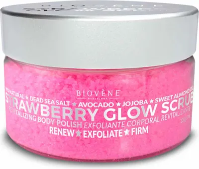Produktbild von Biovene Strawberry Glow Scrub Revitalizing Body Polish 200g