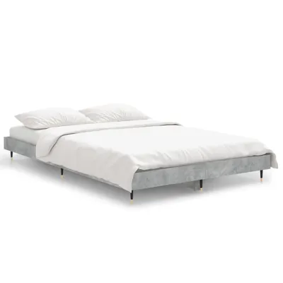 Zdjęcie produktu dla vidaXL Rama łóżka betonowo-szara 120x190 cm materiał drewnopochodny