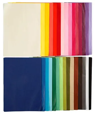 Produktbild von Creativ Company Seidenpapier A4 - Bastelpapier bunt - 300 Blatt - Transparentpapier