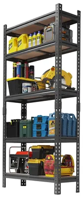 Produktbild von Metallregal, Schwerlast, Verstellbare Regale, 90X30X183cm