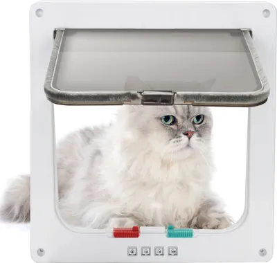 Obrázok produktu pre SWANEW Cat Flap Cat Door Entrance Control System Dog Flap Cat Door 4-Way ABS