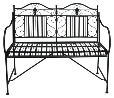 Produktbild von Celia Metall Gartenbank 2-Sitzer 106x91x57 cm