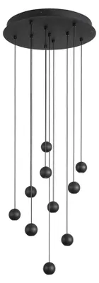 Obrázok produktu pre Nova Luce NOCCI LED závesné svetlo čierne 48W teplá biela 150x40,5cm 9303952