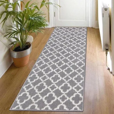 Produktbild von Famanu Antirutschläufer 50 x 150 cm - Strapazierfähiger Teppich für Flur, Küche und Eingangsbereich