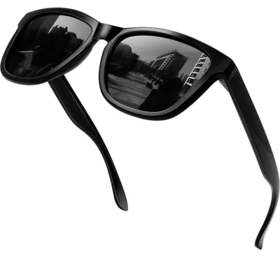 Produktbild von KANASTAL Polarisiert Sonnenbrille Damen Herren UV400 Schwarz