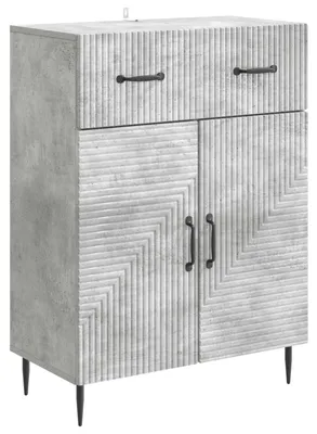 Image de Buffet Gris béton 66 x 34,5 x 89,5 cm Bois d'ingénierie
