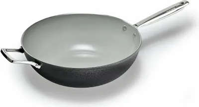 Zdjęcie produktu dla Moneta Armonia, Okrągły, Wok/Patelnia do mieszania, Czarny, Szary, Finegres, Armonia, Aluminium