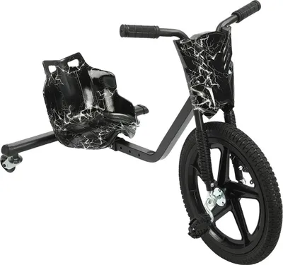 Produktbild von Drift Trike Scooter - Kinder Dreirad - 3 Räder - Zum Driften und Spielen - Für den Außenbereich - Schwarz