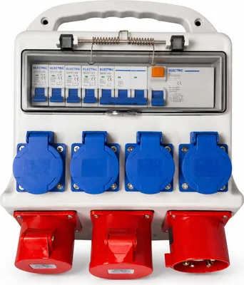Obrázok produktu pre Prenosná rozvodná skriňa s istením 3 x 400V, 4 x 230V, IP44 Gebo Tools