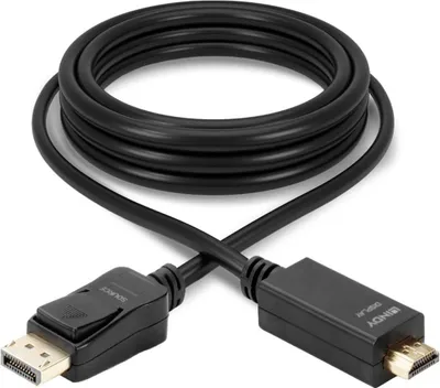 Produktbild von Lindy 36923, 3 m, DisplayPort, HDMI Typ A (Standard), Männlich, Männlich, 3840 x 2160 Pixel