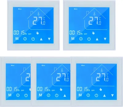 Obrázok produktu pre 5X WiFi Smart digitálny izbový termostat LCD pre 5A vodné vykurovanie Podlahové vykurovanie APP Control Týždenný programovateľný termostat