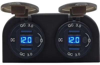 Produktbild von ProRide 12V USB-Steckdose 4 Anschlüsse QC3.0 DS2120B, mit Schalter