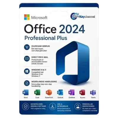 Productafbeelding van Microsoft Office 2024 Professional Plus | Levenslange volledige versie | Directe levering in 5 min.