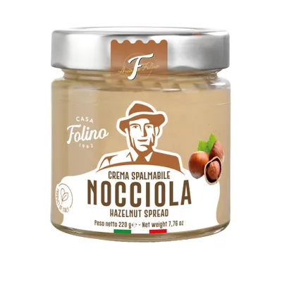 Produktbild von Casa Folino Haselnuss-Aufstrich Weiße Schokolade & Haselnüsse