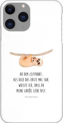 Produktbild von Mr. & Mrs. Panda Iphone 11 Pro Handyhülle Faultier Kind - Weiß - Geschenk, Handy Case, Mutter, Geburt, Premium Kunststoff, Liebe, Mama