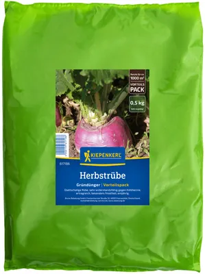 Produktbild von Hegemeister Kiepenkerl Herbstrübe 0,5 kg – Futterpflanzen-Saatgut für 1000 m²