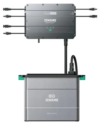 Zdjęcie produktu dla Zestaw balkonowej elektrowni słonecznej Solar Flow z akumulatorem – Hub 2000 + 1×AB2000X – akumulator LiFePO4 o pojemności 1920 Wh – wejście słoneczne 1800 W – pojemność z możliwością rozszerzenia do 7680 Wh