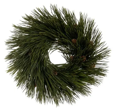 Weihnachtskranz aus PVC, mehrfarbig, 27 x 27 cm