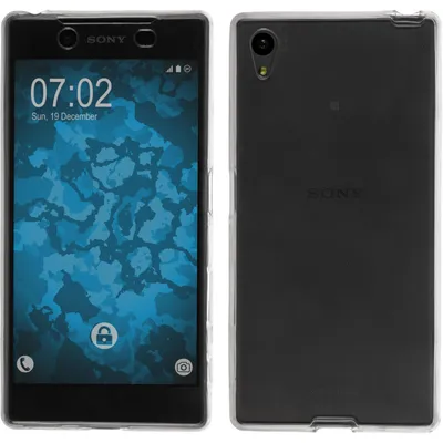 Produktbild von PhoneNatic Case kompatibel mit Sony Xperia Z5 - grau Silikon Hülle 360° Fullbody Cover