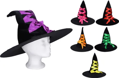 Produktbild von Karneval-Set – Hexenhut 44 x 38 cm MIX