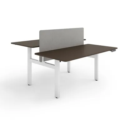 Immagine prodotto di ESMART ETX-221WE 160 x 80 cm Ebano Scrivania ergonomica dual-use (seduta/in piedi) Regolabile elettricamente in continuo in altezza da 71,5 a 121,5 cm 4 impostazioni di memoria Promemoria attività Avvio graduale/Stop