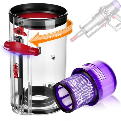 Staubbehälter mit HEPA-Filter für Dyson V11, V15, SV14, SV15, SV17, SV22