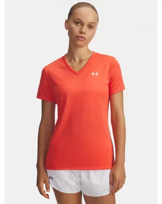 Produktbild von Under Armour Tech Ssv Solid Kurzarm-t-shirt Orange S Frau Orange S