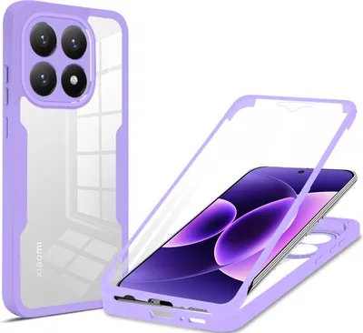 Produktbild von 360° Grad Hülle für Xiaomi 17 Rundum vollschutz Integriertem Displayschutz Lila