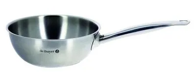 Zdjęcie produktu dla de Buyer Sauteuse - stal nierdzewna - 28 cm - seria Prim'Appety - ergonomiczny uchwyt - nadaje się do wszystkich źródeł ciepła