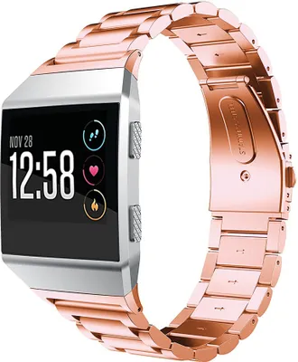 Produktbild von Strap-it® Fitbit Ionic Stahlband (Roségold)