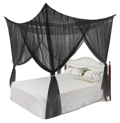 Immagine prodotto di Elzusha - Zanzariera per 2 persone - Tessuto antizanzare - Tenda da letto - 100% poliestere - 210 x 190 x 240 cm - Traspirante e resistente - Rete antinsetti