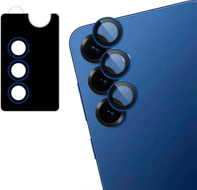Obrázek produktu pro Ochranné sklo na fotoaparát, 2 kusy, pro Samsung Galaxy S25 – tmavě modrá