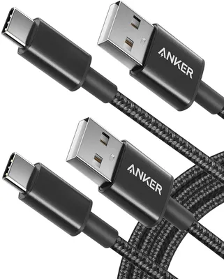 Produktbild von Anker USB C Ladekabel, USB auf USB C Kabel [2 Stück 1,8m], Nylon USB A auf USB C Ladekabel, für iPhone 16/15, Galaxy S24/S23/S22/Note 20, Smartphone