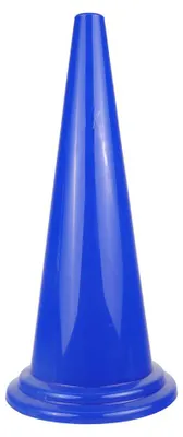 Produktbild von Dönges XXL-Pylone, gelb 480 mm hoch, PE, blau (Pylone Leitkegel Hütchen)
