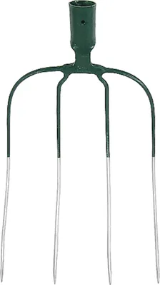 Produktbild von PROREGAL Geschmiedete Dunggabel Mistgabel Mistforke Heugabel Streugabel, 4 Zinken