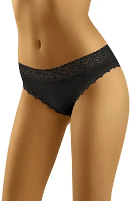 Zdjęcie produktu dla Wol-Bar soft lovely czarny l majtki figi