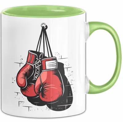 Produktbild von Boxer Tasse Geschenkidee für Kampfchampion (Grün)