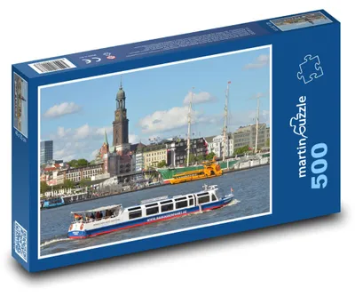 Obrázok produktu pre Puzzle 500 Hamburg - Nemecko, prístav - martinpuzzle