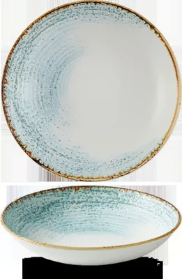 Produktbild von Churchill Super Vit Studio Prints Homespun Accents Teller Tief Coup 24,8 cm, 12 Stück, Aquamarin, Rund