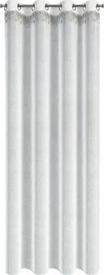 Immagine prodotto di EUROFIRANY |Tenda natalizia - 140 x 250 cm - bianco con stelle d'argento - Tenda