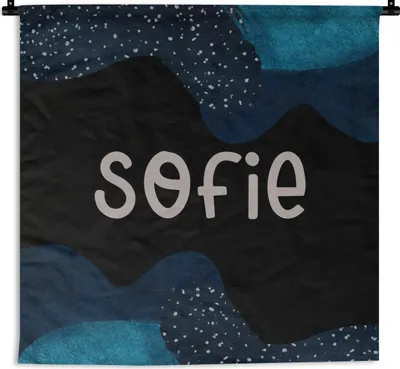 Produktbild von MuchoWow® Wandteppich Wandbehang Sofie - Pastell - Mädchen 150x150 cm Tapisserie Dekoration Wandtuch - Wohnaccessoires - Modernes