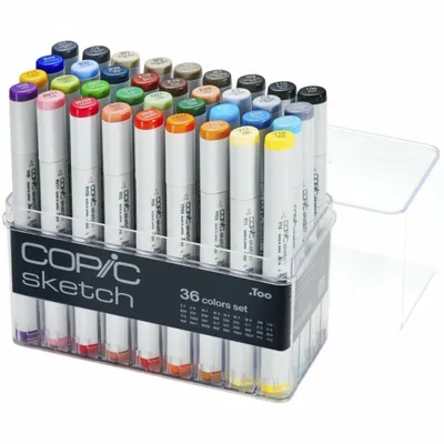 Immagine prodotto di COPIC 21075158 Schizzo di pennarello COPIC, set da 36 "Base"