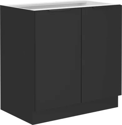 Produktbild von Unterschrank Siena schwarz 80 D 2F BB