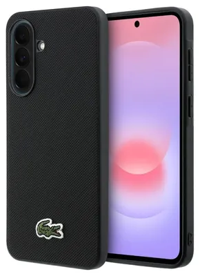 Obrázok produktu pre Lacoste Iconic Petit Pique tkané logo MagSafe púzdro pre Samsung Galaxy A37 čierne