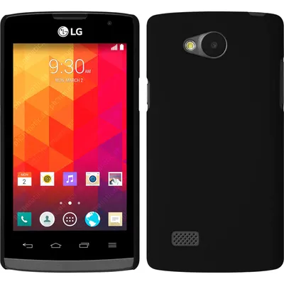 Produktbild von PhoneNatic Case kompatibel mit LG Joy - Hülle schwarz gummiert Hard-case + 2 Schutzfolien