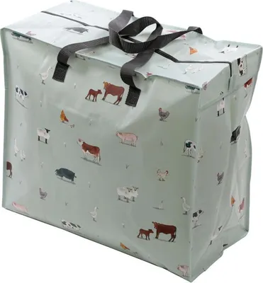 Produktbild von XXL Aufbewahrungstasche Willow Farm Allzwecktasche Bauernhofstiere ca. 55x48x28cm